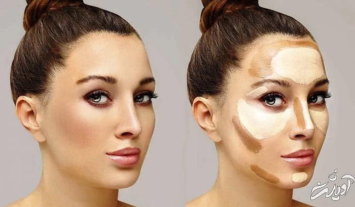 آموزش کانتور و هایلایت صورت روش کانتور کردن صورت